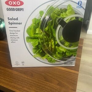 OXO Salad Spinner with Clear Plastic Bowl
